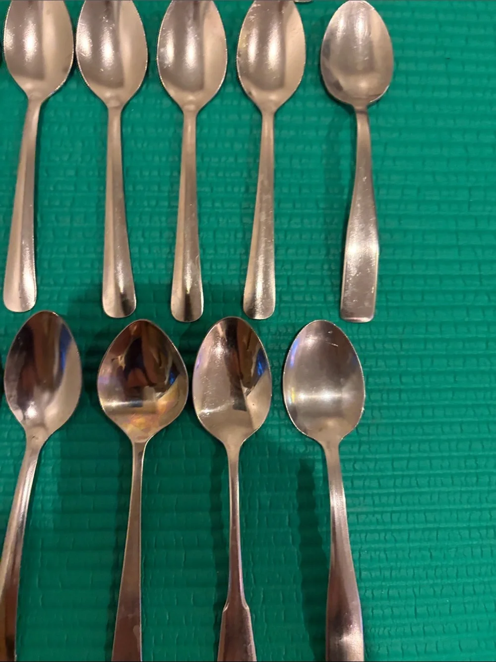 Stainless Steel Teaspoons - Set of 20 - Silver